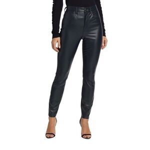 Veronica Berad Maera Extra High Rise Skinny Faux Leather Pants size 25